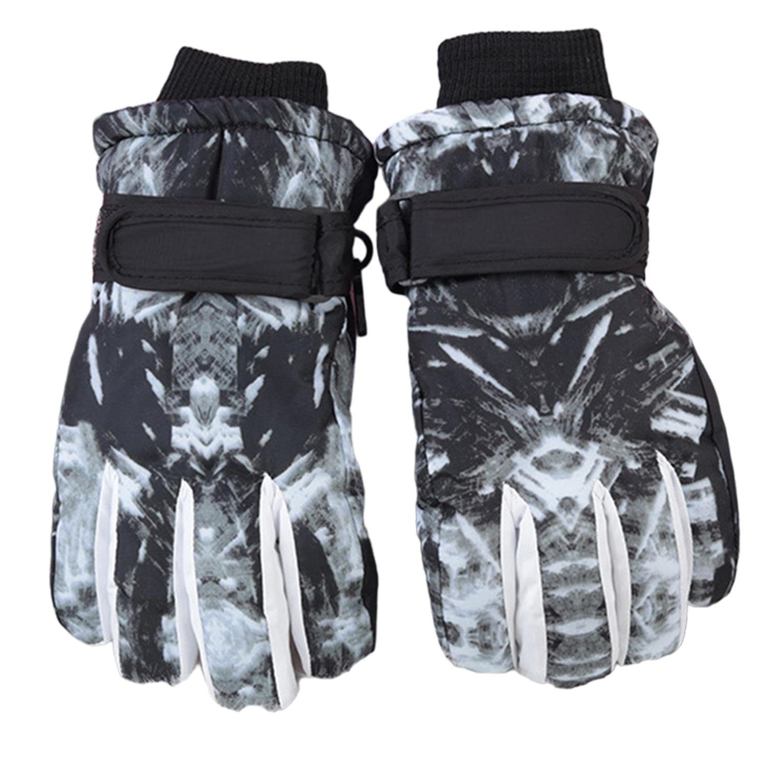 LAPA HOME Skihandschuhe Wasserdicht Anti-Rutsch Sporthandschuhe Winddichte Fahrradhandschuhe (Paar) Warm Winterhandschuhe für Kinder/Jugendliche/Erwach Fleecehandschuhe