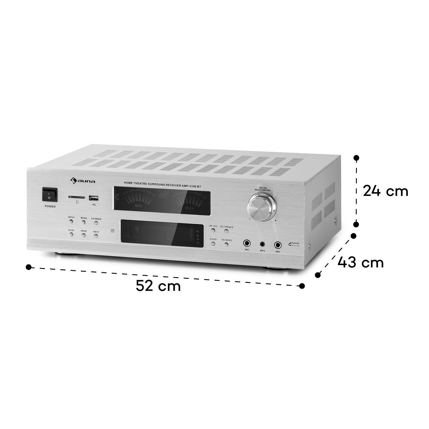 Auna AMP 5100 BT Audioverstärker (Anzahl Kanäle: 5)
