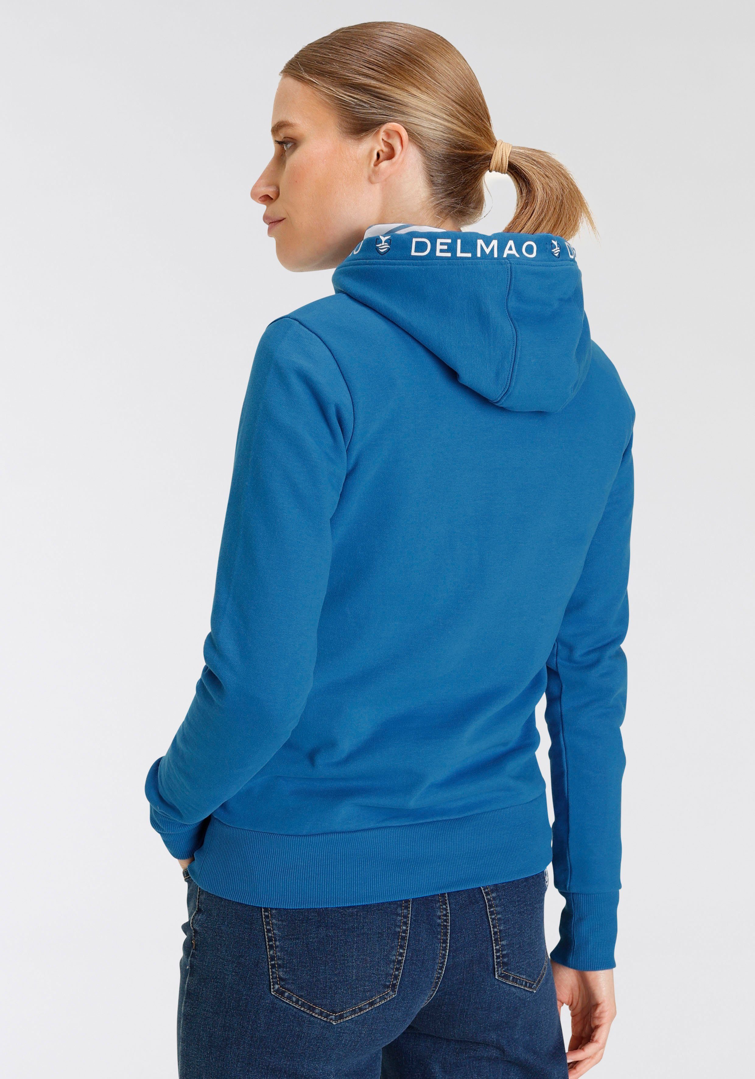 DELMAO Hoodie mit sportivem Logo-Print - NEUE MARKE!
