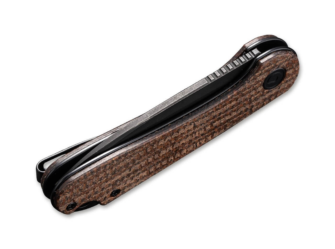 Elementum Micarta Dark Brown Tanto