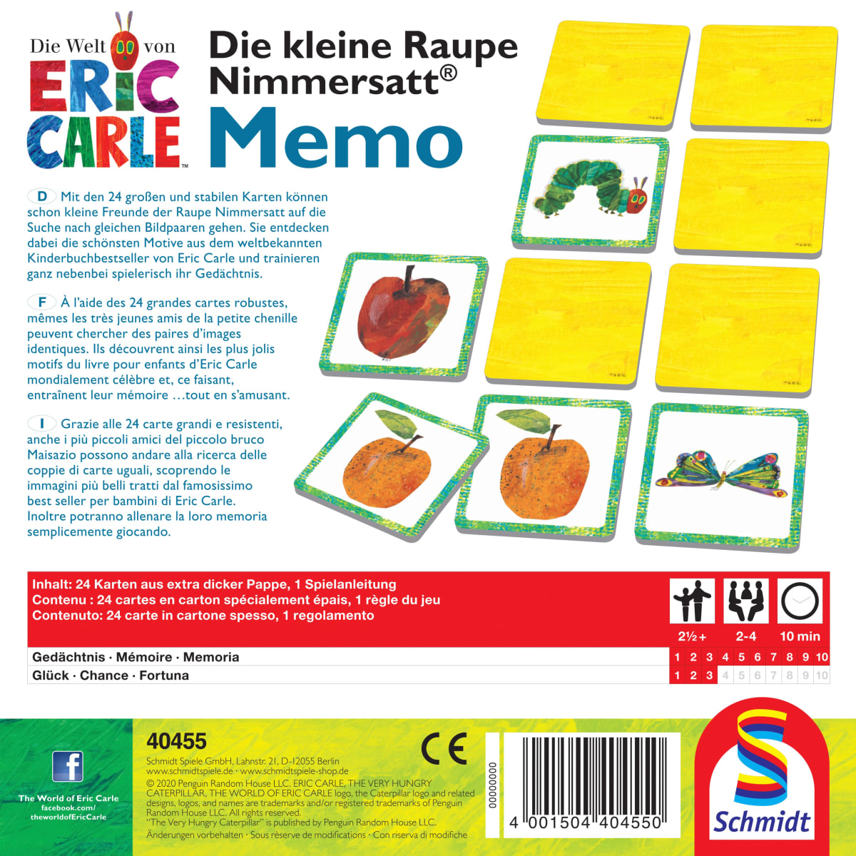 Die kleine Raupe Nimmersatt Memo, 1 St