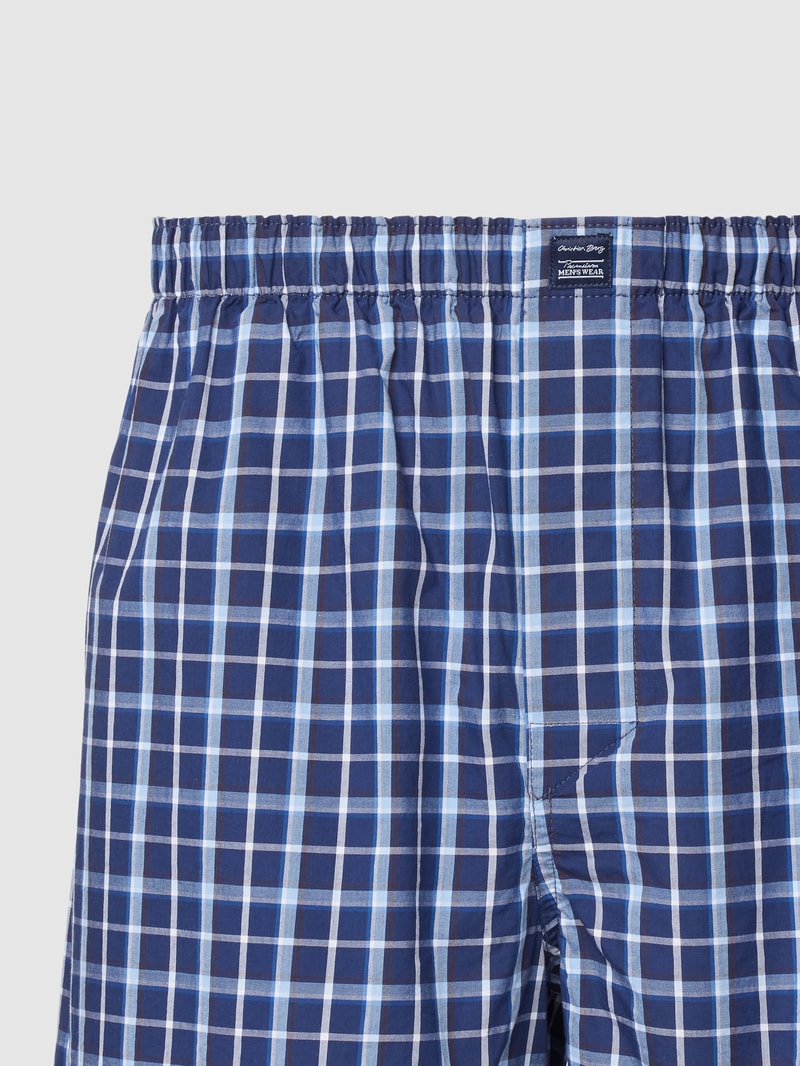 Boxershorts mit Label-Patch im 3er-Pack in dunkelbraun