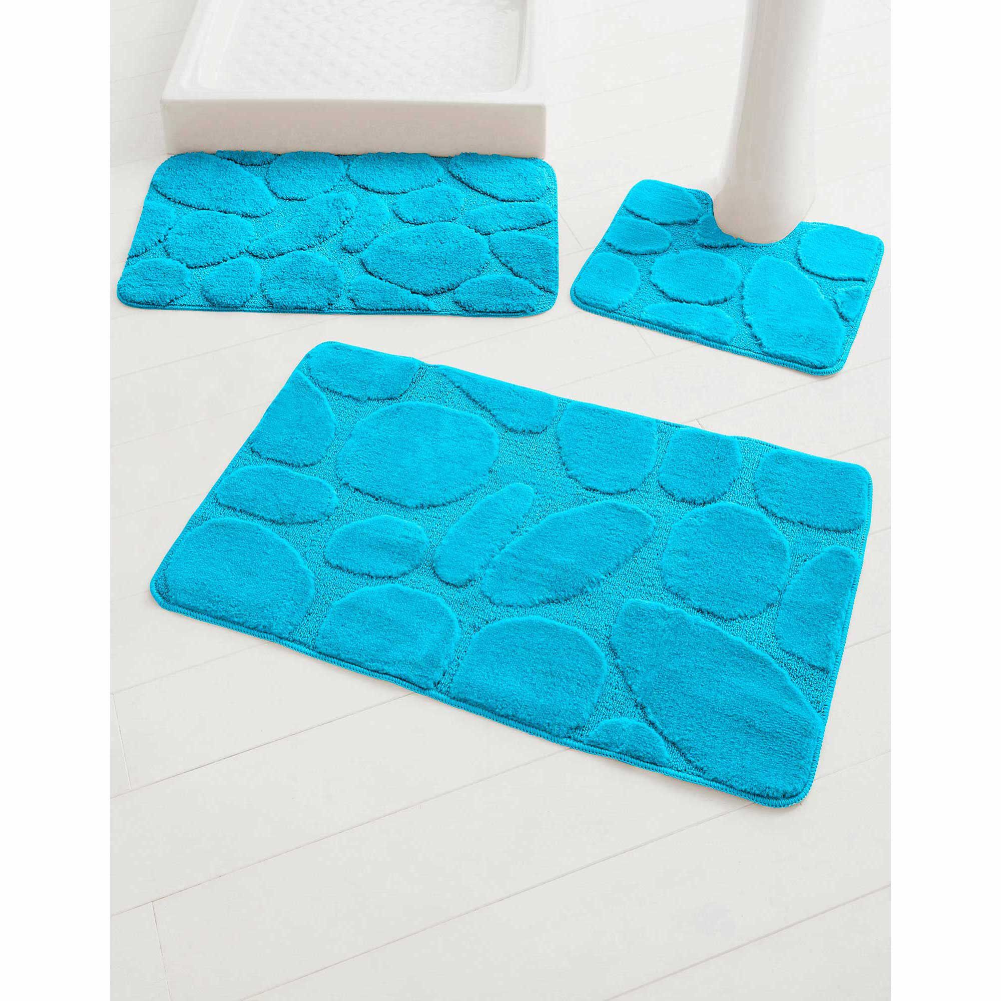 Tapis de bain motif galets