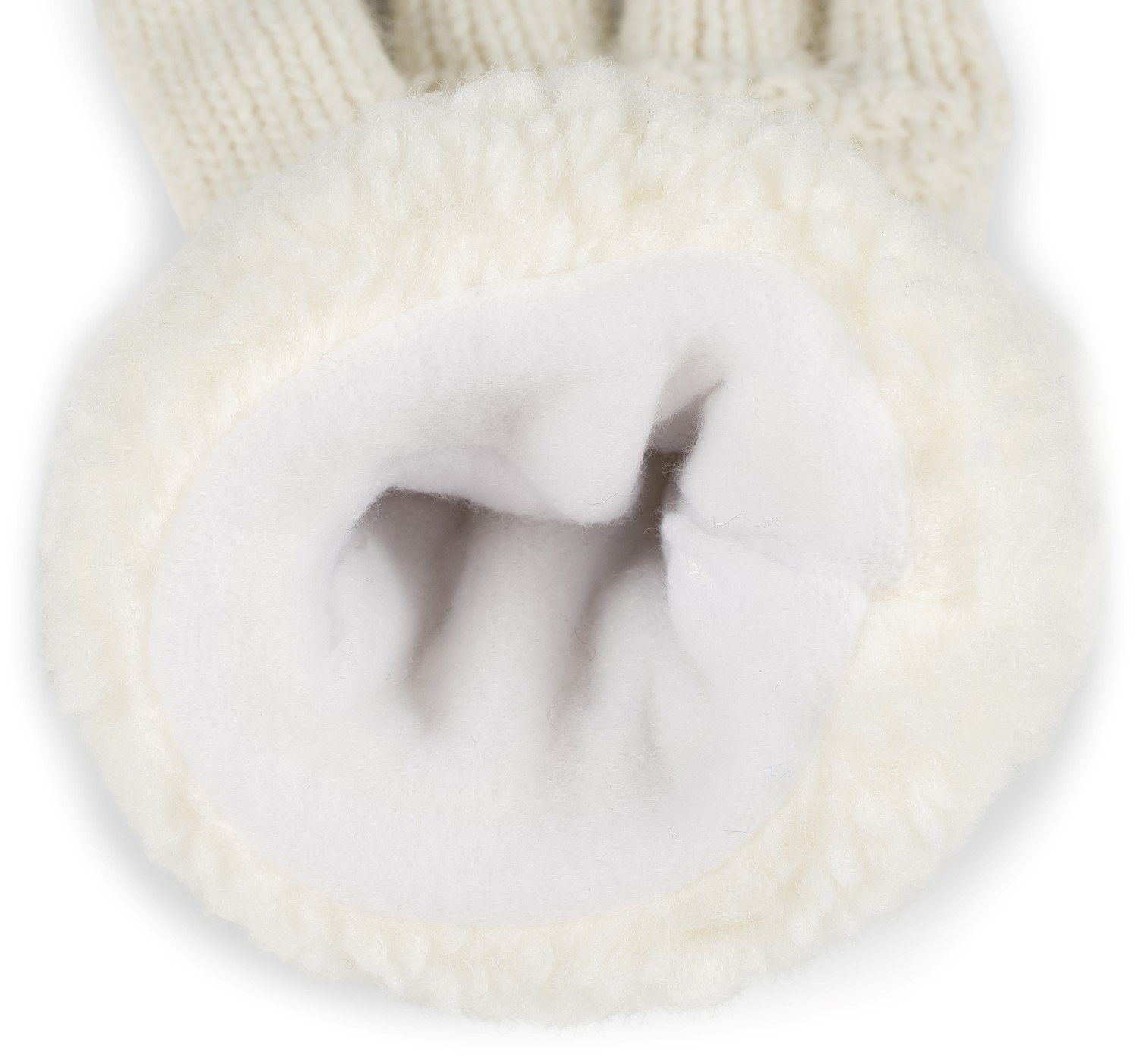 styleBREAKER Strickhandschuhe Strickhandschuhe mit Perlmuster und Fleece