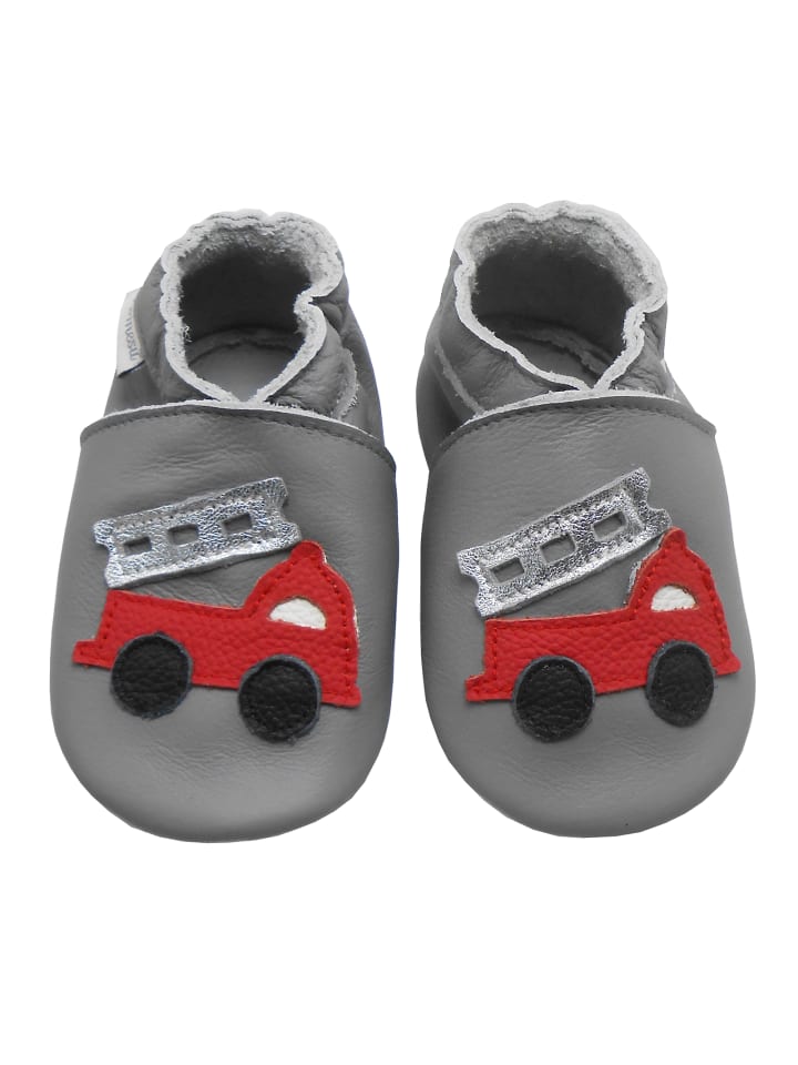 Yalion Leder-Krabbelschuhe 