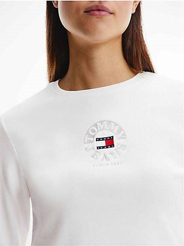 TOMMY-JEANS Damen Langarmshirt