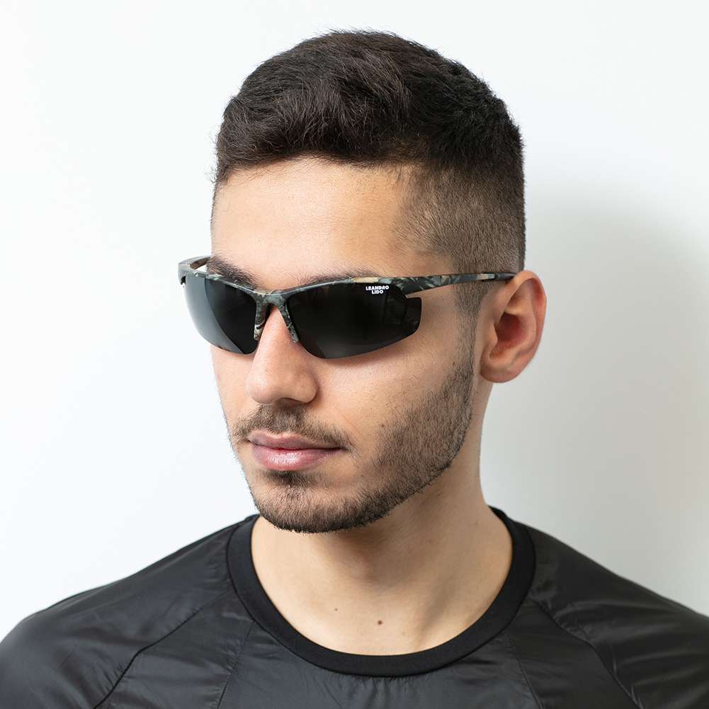 LEANDRO LIDO Power Sport Sonnenbrille camo/schwarz
