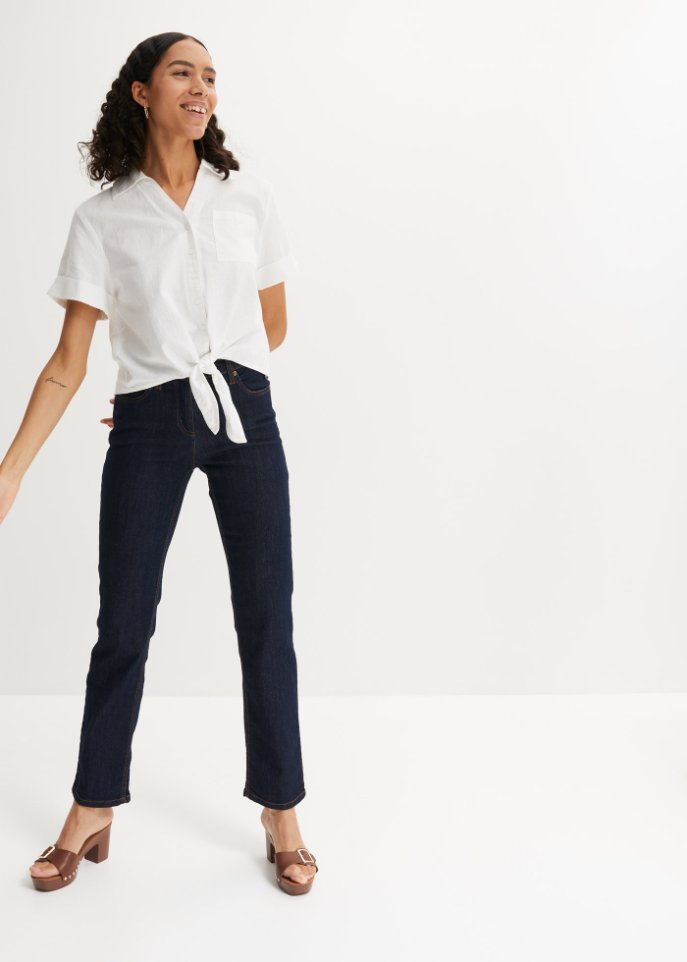 Komfort-Stretch-Jeans, Straight