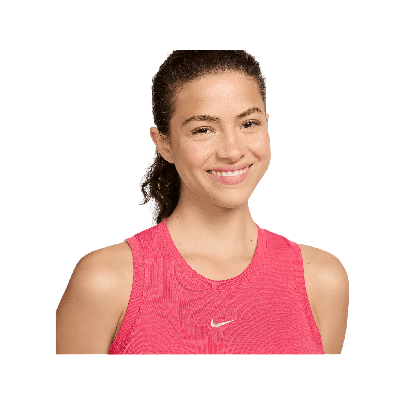 Nike Essential Rib Crop Tanktop Damen Pink F629