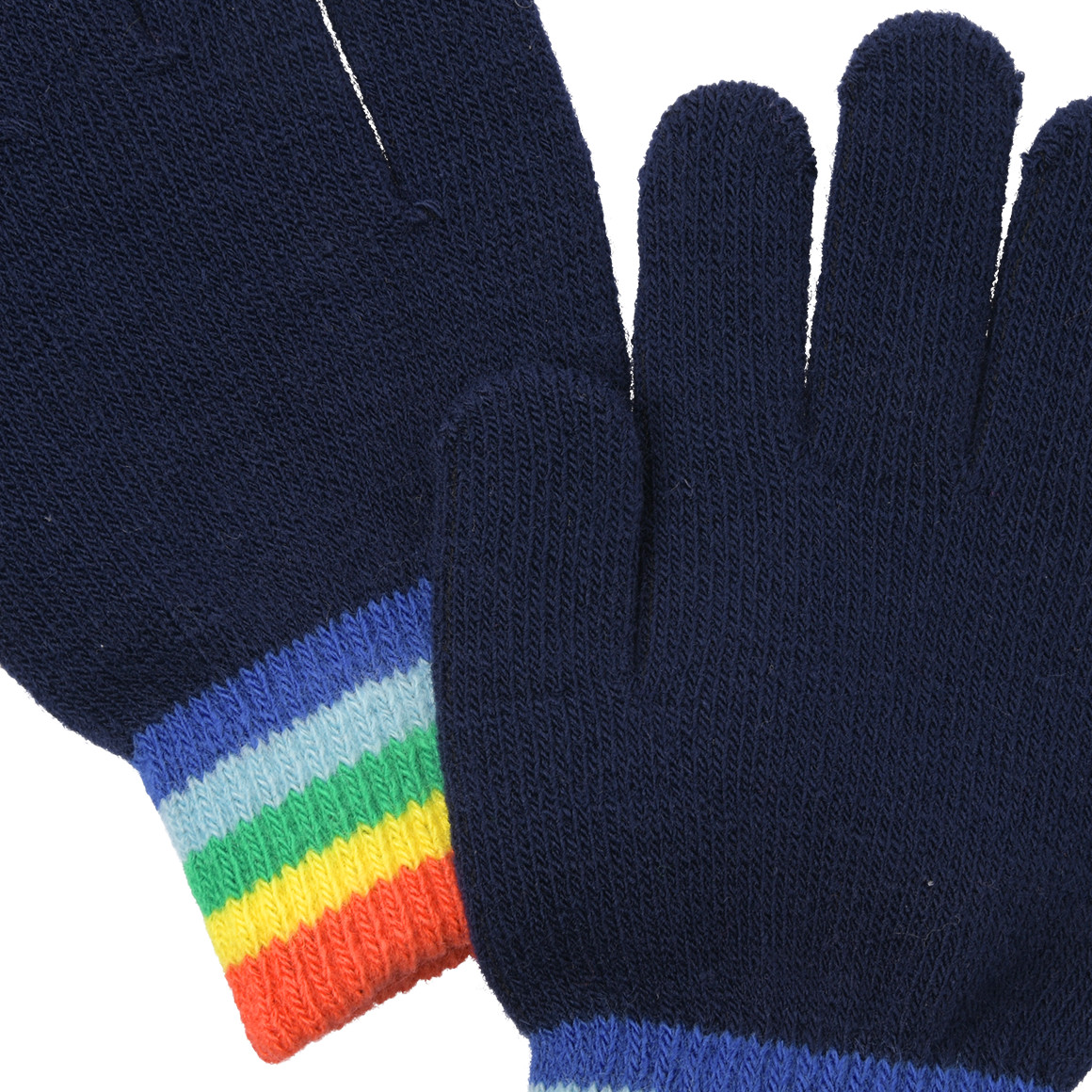 Kinder Handschuhe mit bunten Bündchen