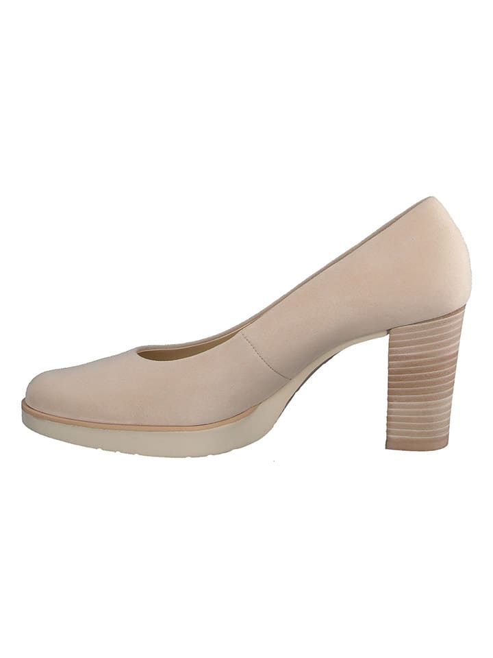 Paul Green Leder-Pumps  in Beige günstig kaufen