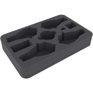 ** % SALE % ** 45mm Half-Size Schaumstoff für Dropfleet Commander - Shaltari Kreuzer + Dose für Schadensmarker