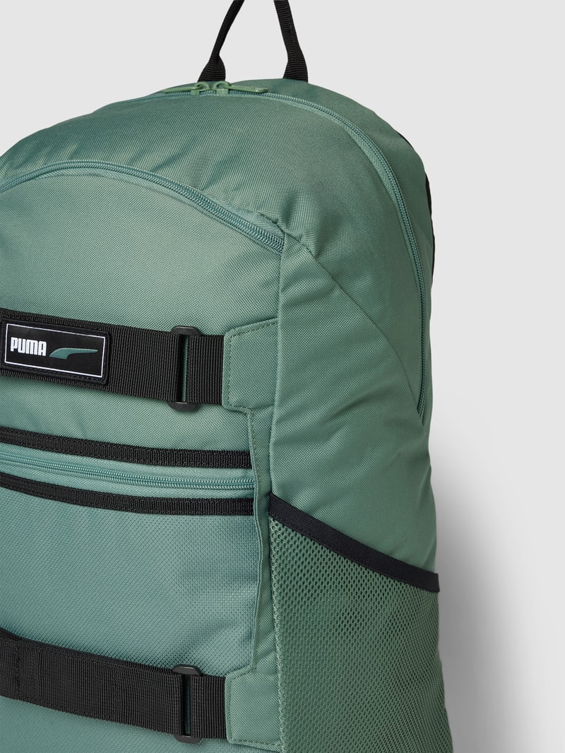 Rucksack mit Label-Details Modell 'Deck' in schwarz