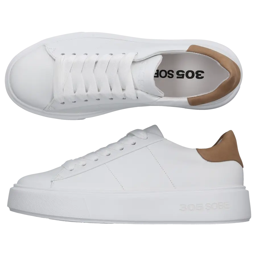 305 SOBE - Sneaker low CAPO Kalbsleder - weiß