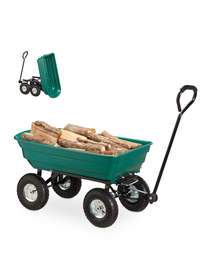 relaxdays Kippwagen 3.50-4 in Grün günstig kaufen onesize