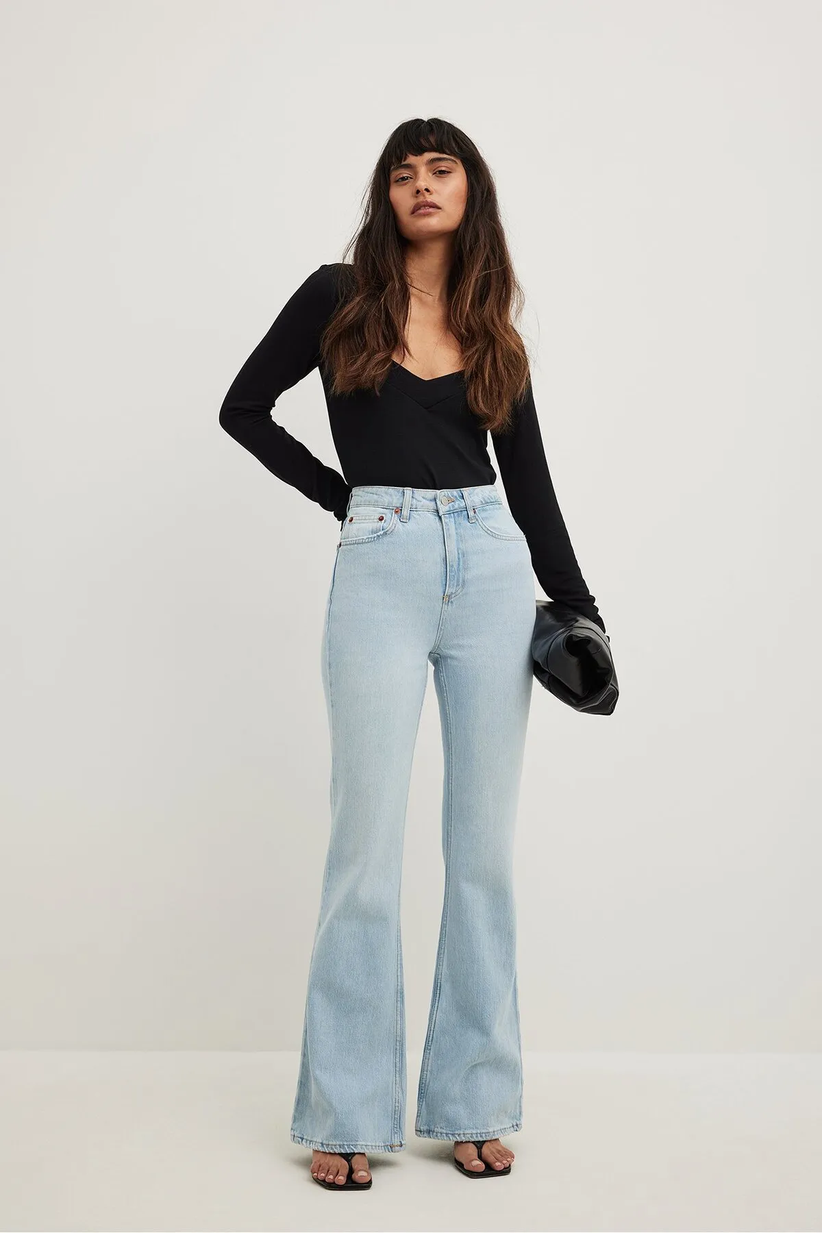 NA-KD  Jeans - Blau - Wide Leg