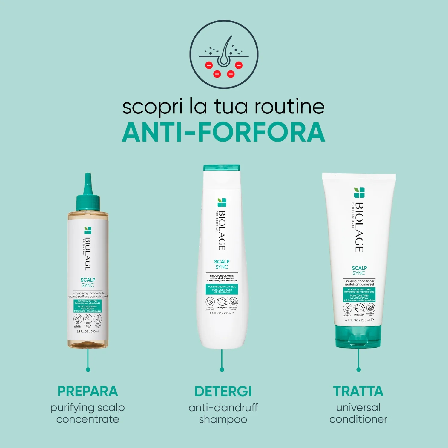 Σαμπουάν κατά της πιτυρίδας Scalp Sync - Σαμπουάν κατά της πιτυρίδας