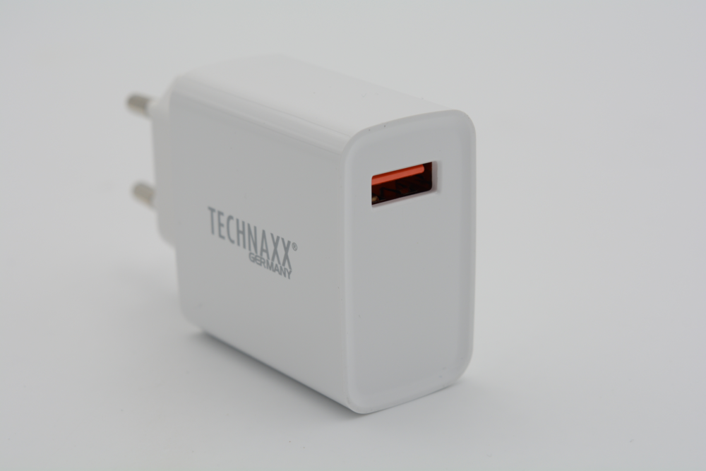 Technaxx Fast Charge - Ladegerät, USB-Typ-A QC 3.0 Schnellladegerät 18W, TX-197