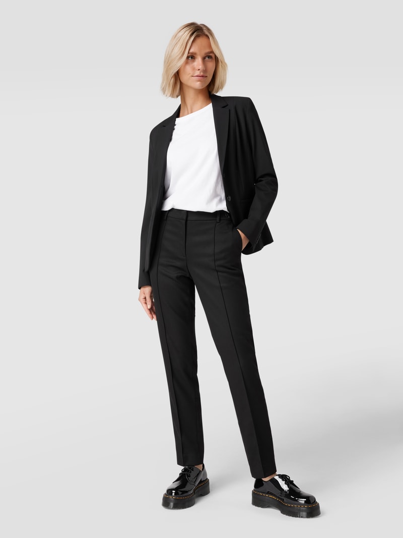 Blazer mit Leistentaschen in schwarz
