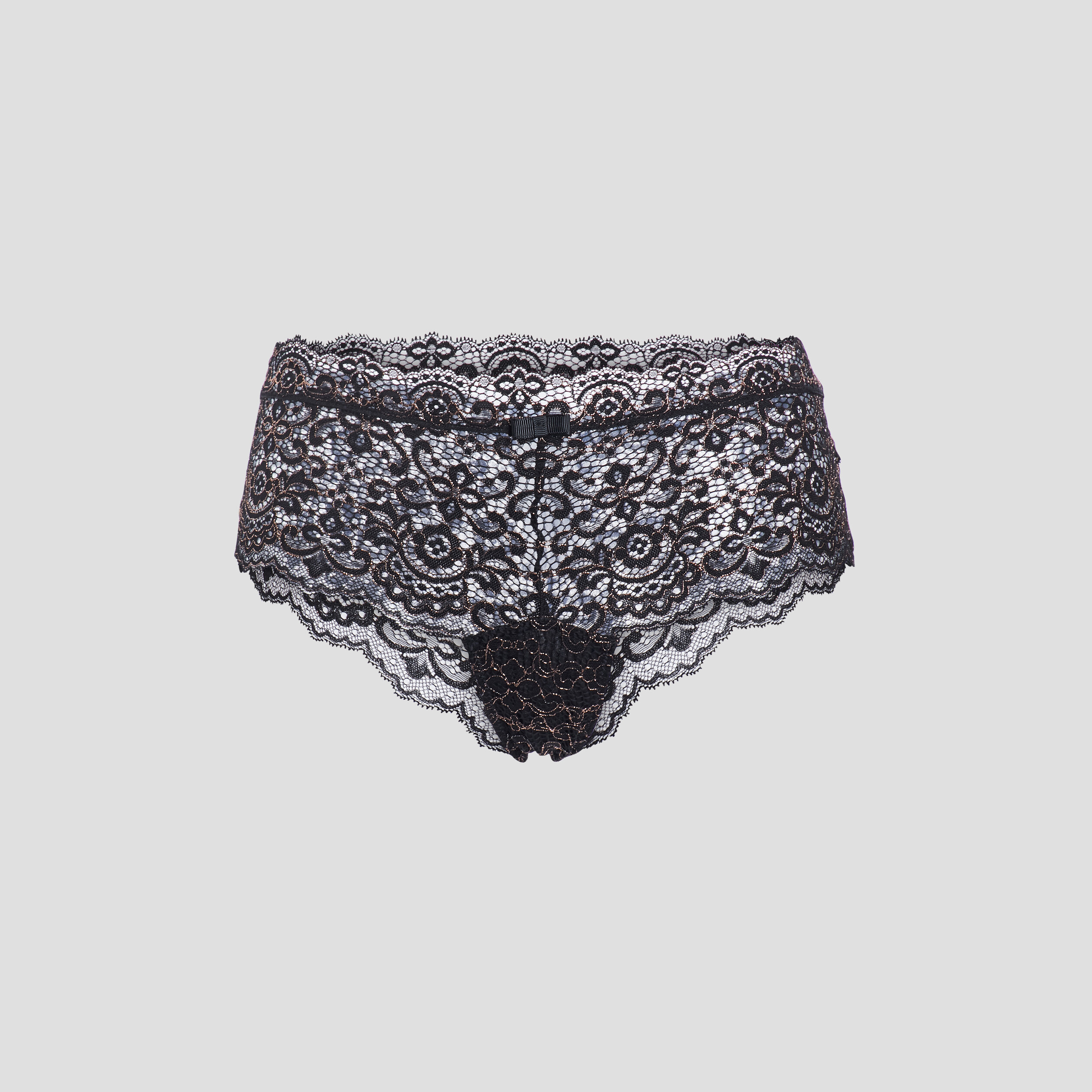 Shorty en dentelle couleur bronze femme | La Halle