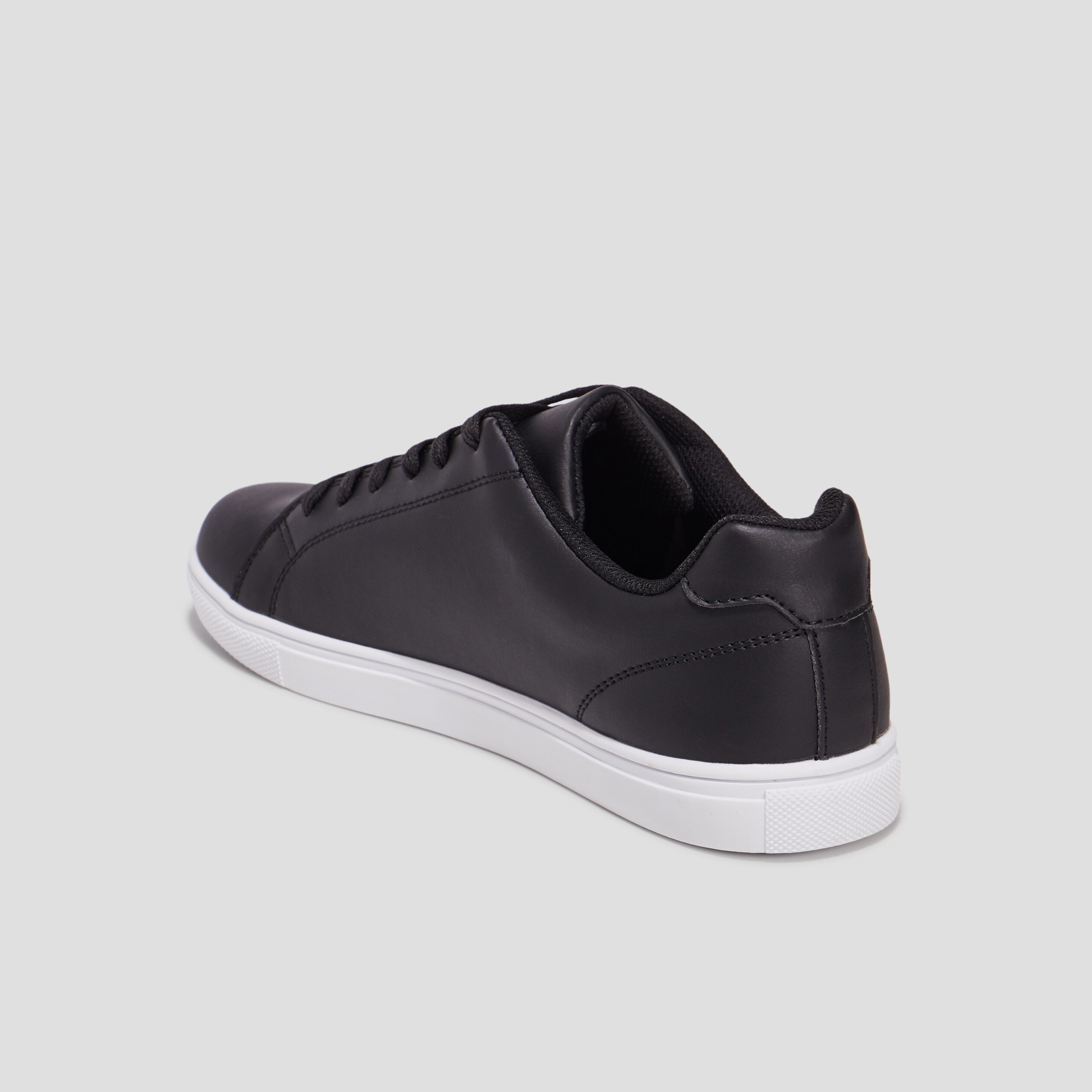 Baskets plates noir homme | La Halle
