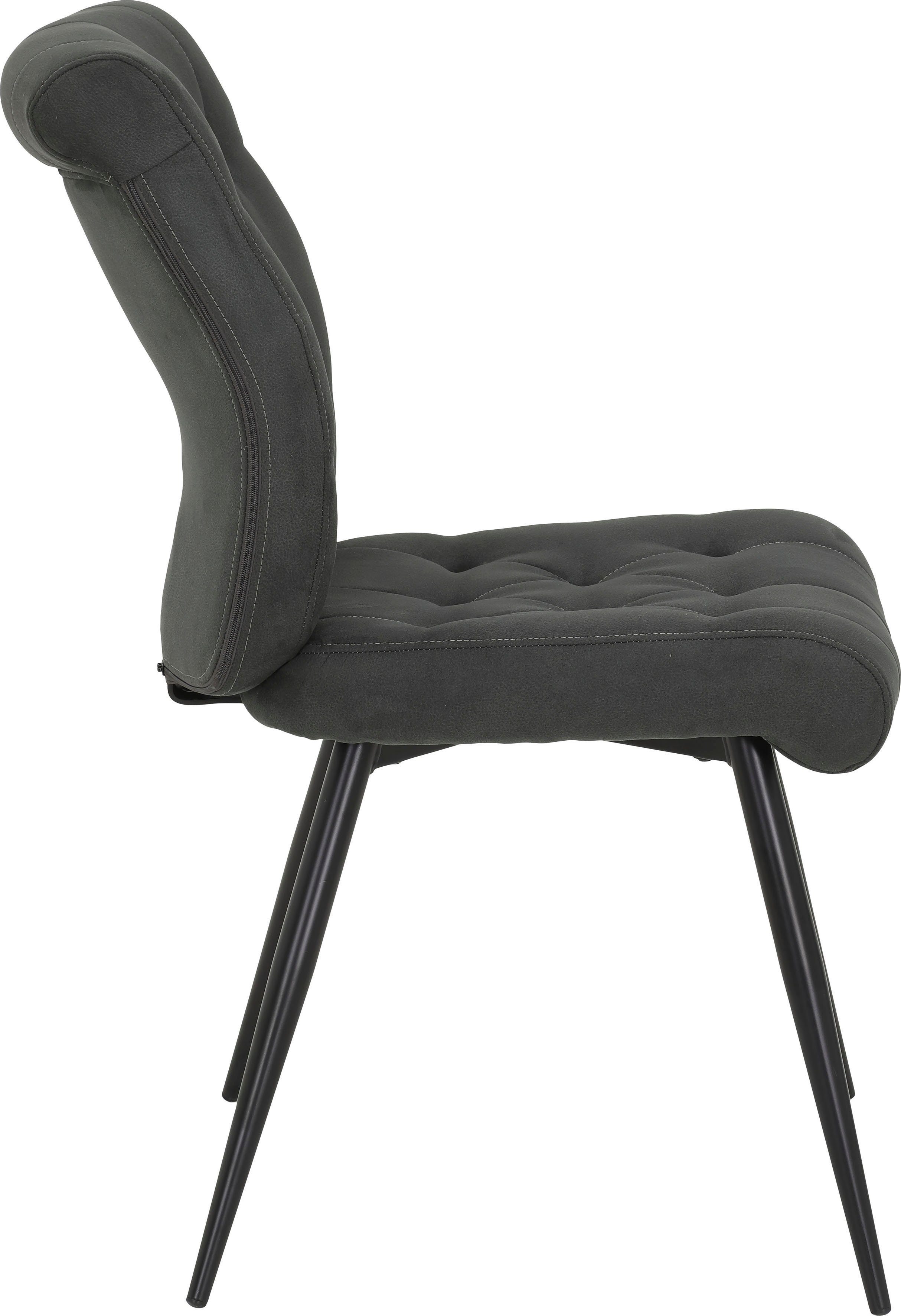 HELA 4-Fußstuhl YARA (Set, 2 St), Komfortrücken beweglich