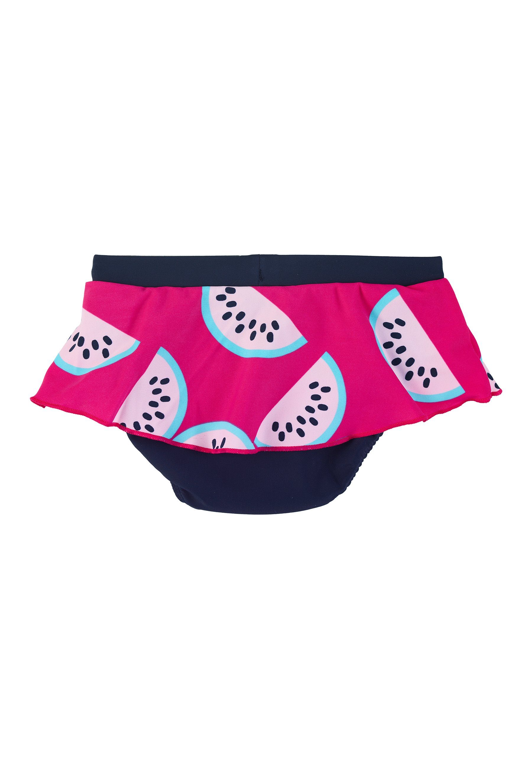 Sterntaler® Badeanzug Schwimmrock Melonen Baderock - Badeshorts in Magenta mit Melonendruck - Badehose Baby Mädchen mit Windeleinsatz bis Größe 86/92 und UV Schutz 50+