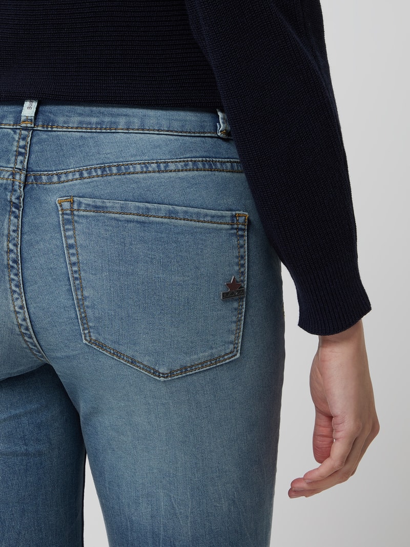 Skinny Fit Jeans mit Stretch-Anteil Modell 'Tummyless' in hellblau