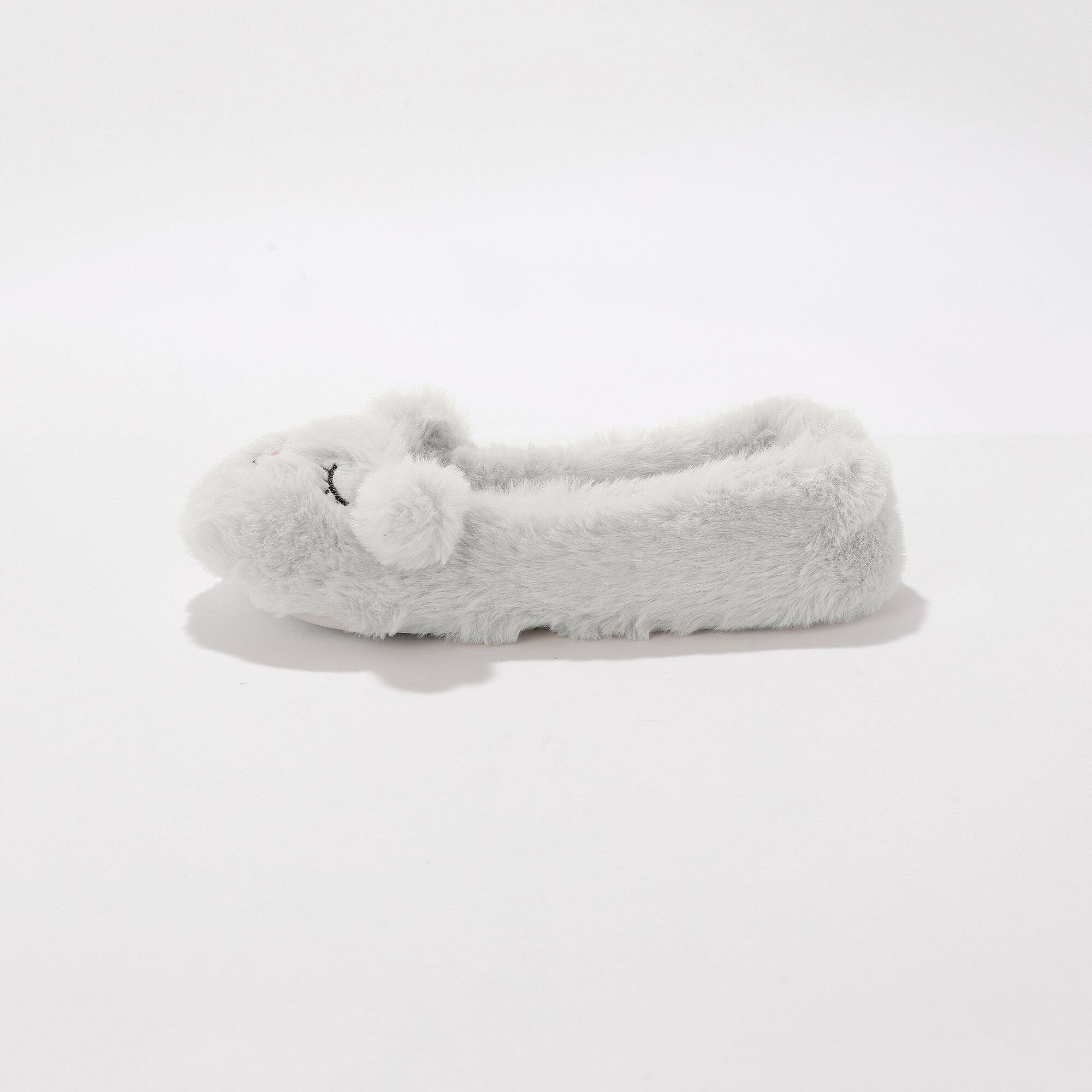Chaussons ballerines maille peluche oreilles 3D