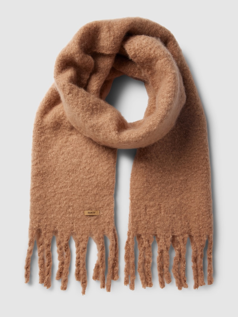 Schal mit Fransen Modell 'Fyone' in beige