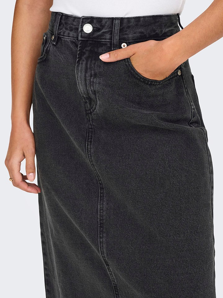ONLY Jeansrock in Anthrazit günstig kaufen
