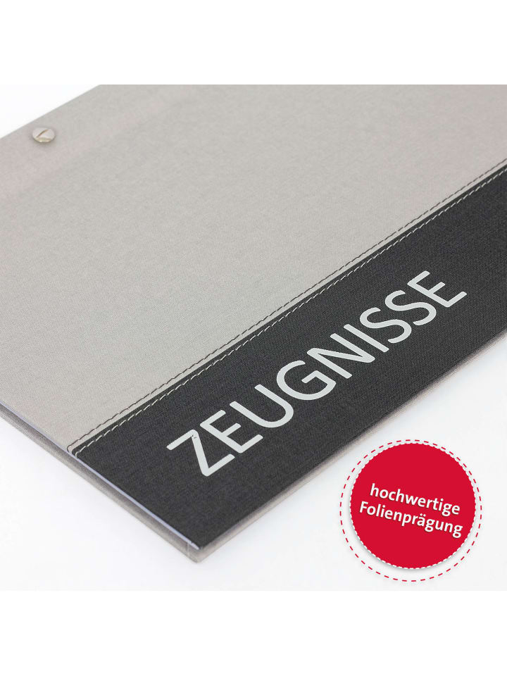 ROTH Zeugnismappe Spectrum mit Buchschrauben grey in Grau günstig kaufen onesize