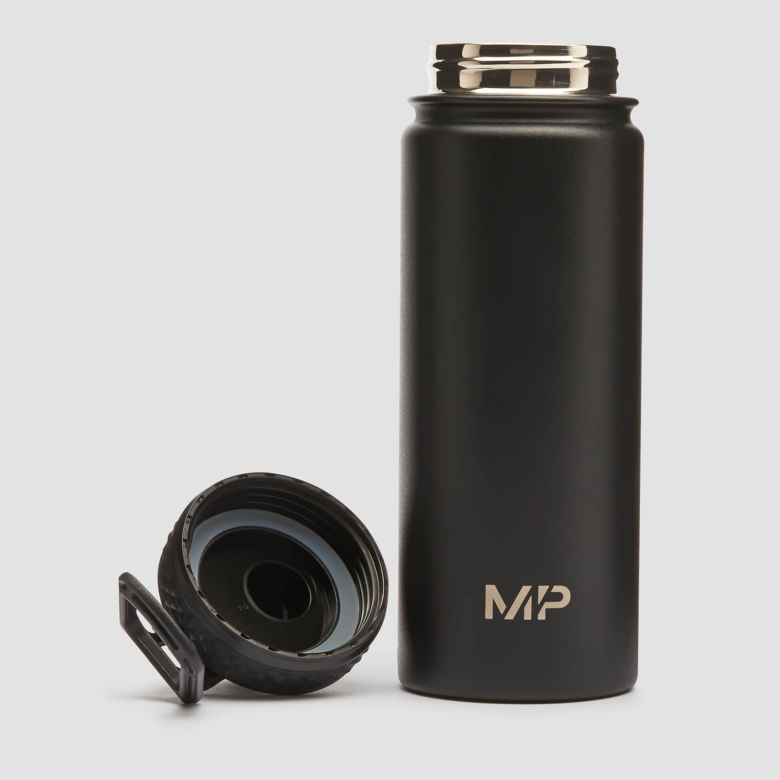 Bouteille d’eau en acier inoxydable de taille moyenne MP – Noir – 500 ml