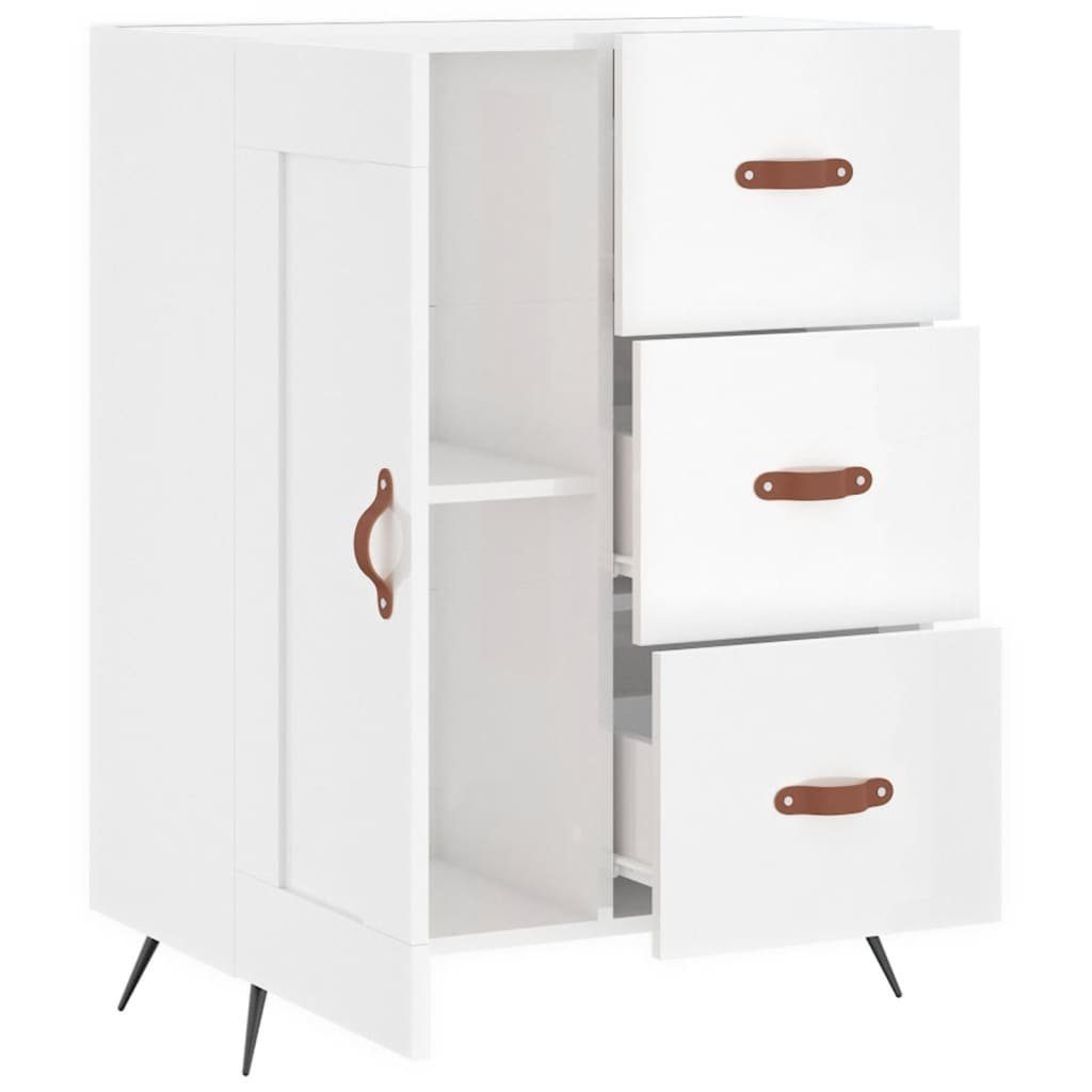 vidaXL Sideboard Sideboard Hochglanz-Weiß 69,5x34x90 cm Holzwerkstoff (1 St)