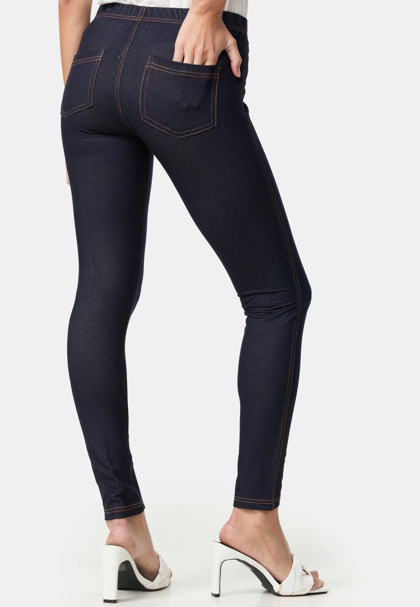 Treggings in Jeans-Optik blau Gr. 40/44, 1 St