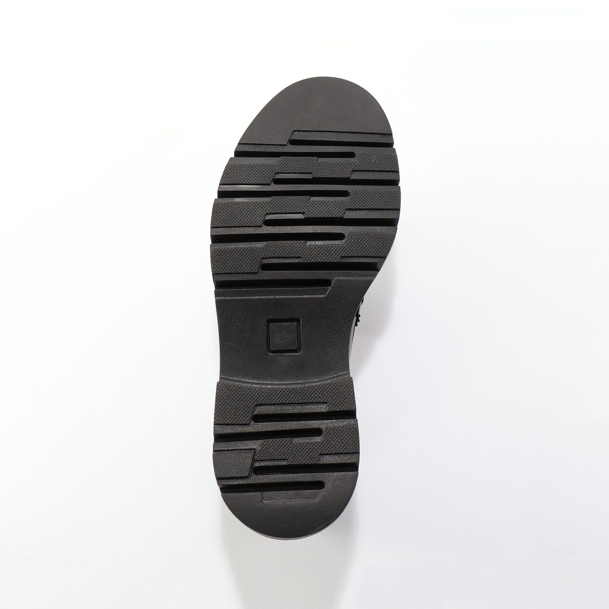 Mocassins semelle crantée, cuir