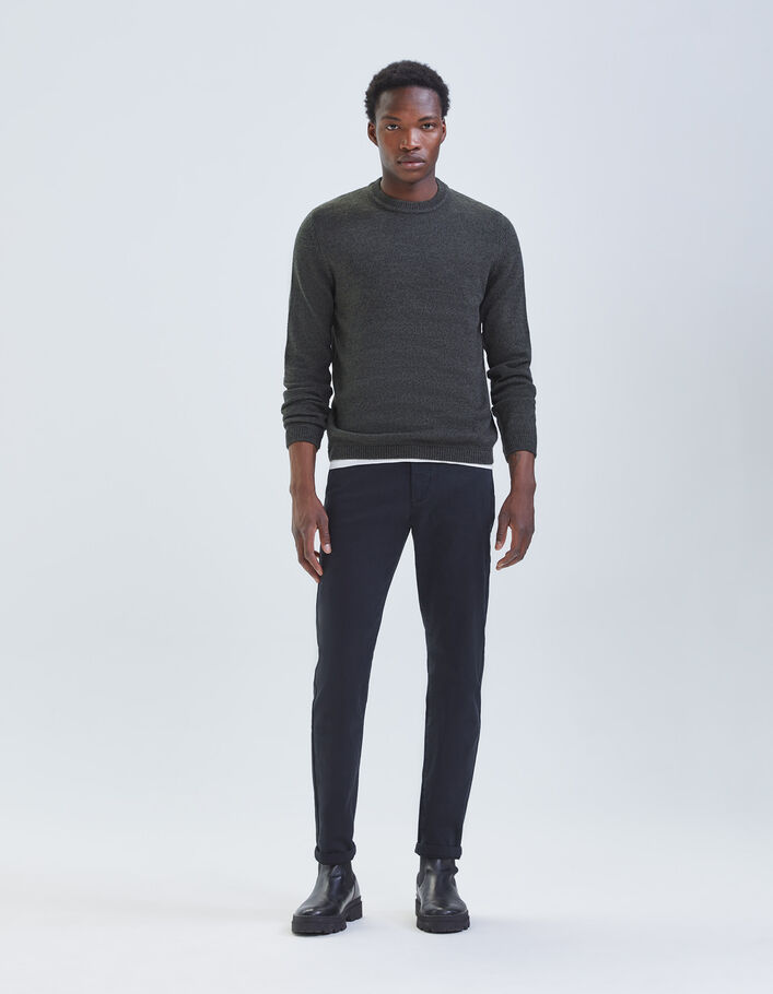 Pantalon chino SLIM noir Homme