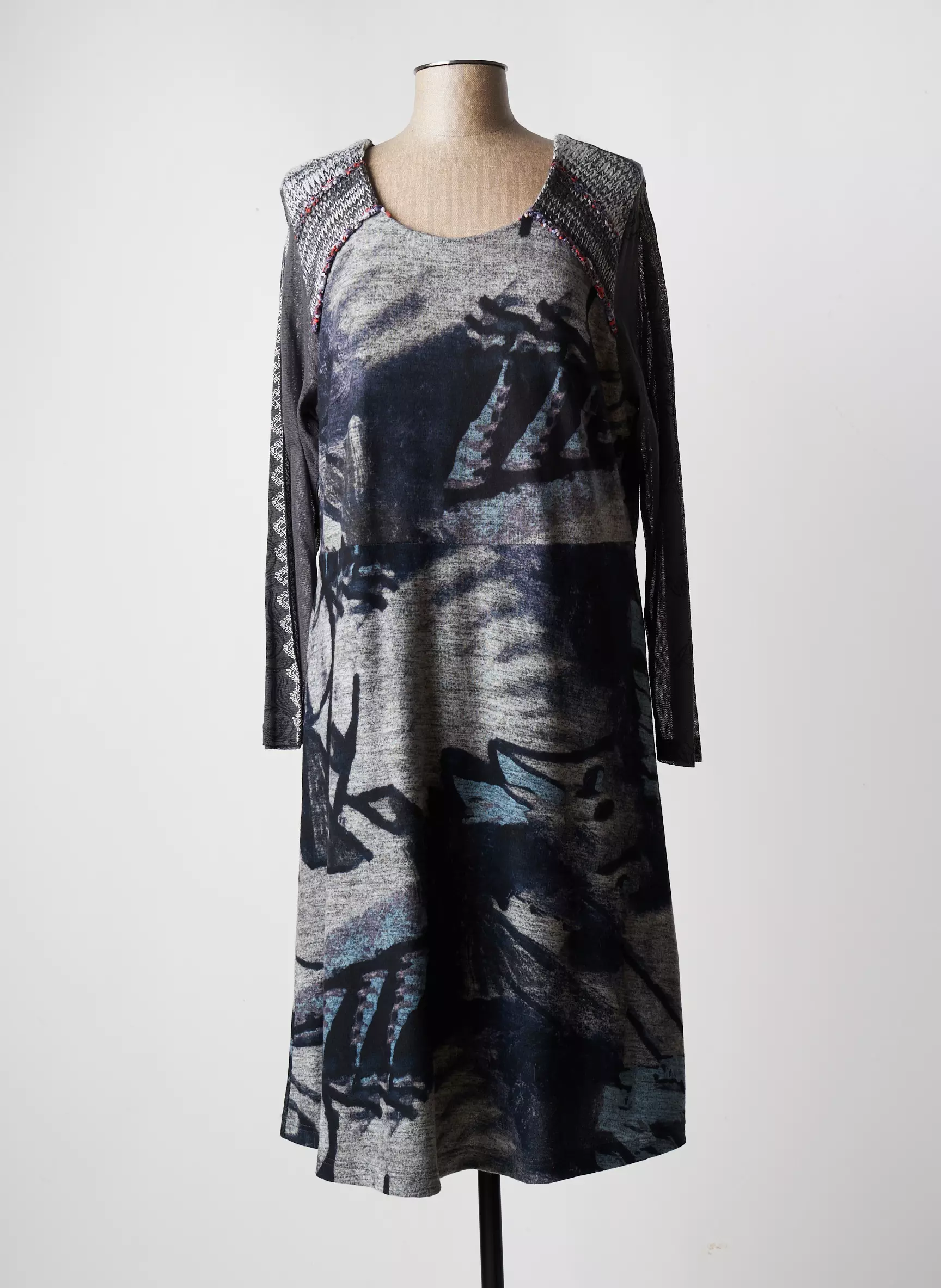 No Secret Robes Mi Longues Femme couleur bleu
