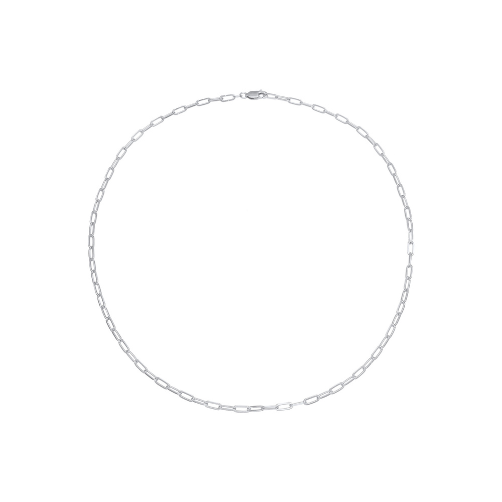 Elli Elli Collier Chaîne de base grossière à maillons dames Tendance minimale en argen Bijoux