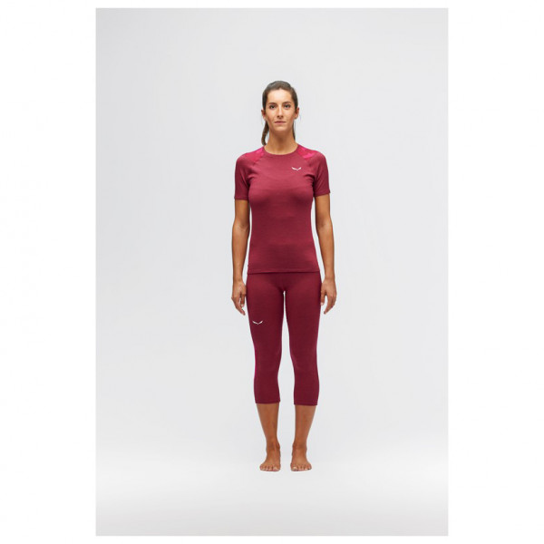 Salewa - Women's Cristallo Warm AMR 3/4 Tight - Merinounterwäsche