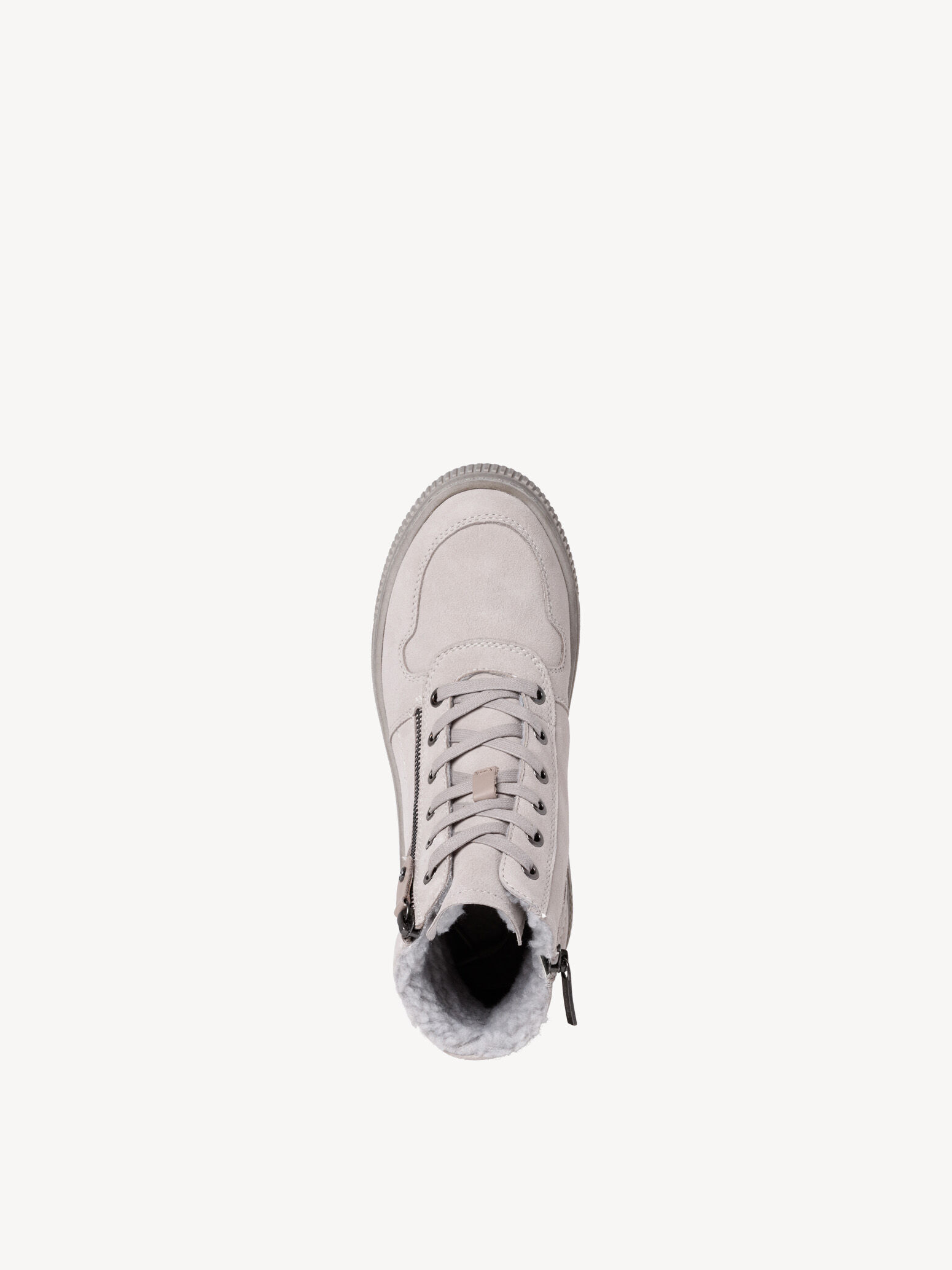Bottine en cuir - gris