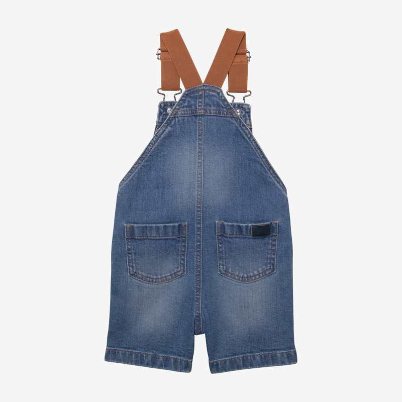 Salopette bébé garçon jean brodé bleue Catimini
