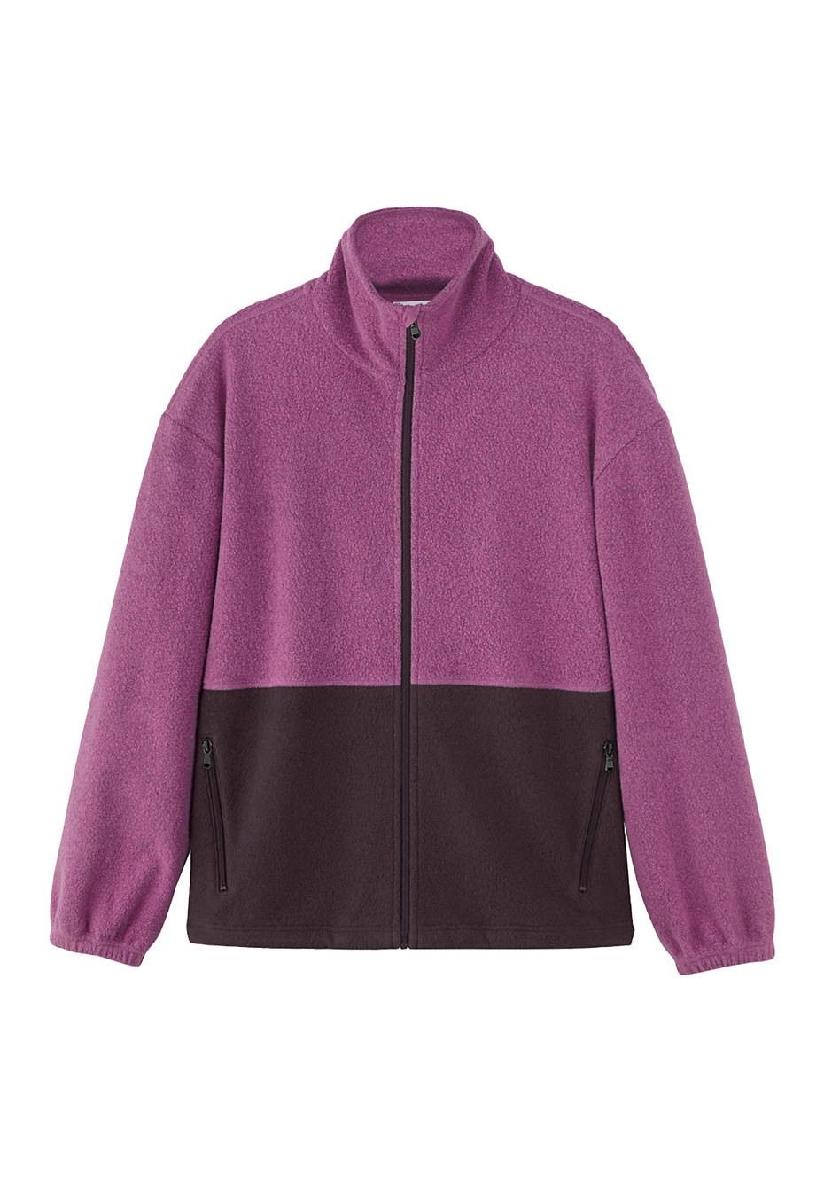 BetteRecycling Fleecejacke aus reiner Bio-Baumwolle