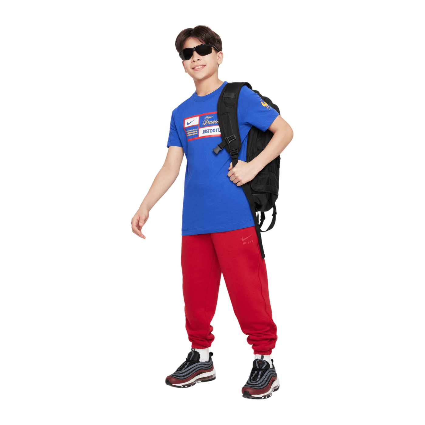 Nike Frankreich Just Do It T-Shirt EM 2024 Kids Blau F452