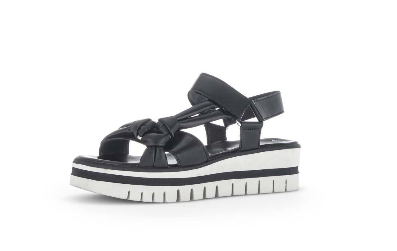 GABOR Plateau Sandalen schwarz