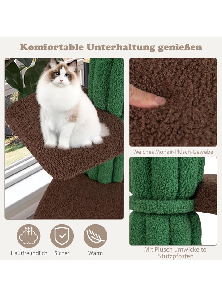 COSTWAY 153 cm Kratzbaum in Grün günstig kaufen onesize