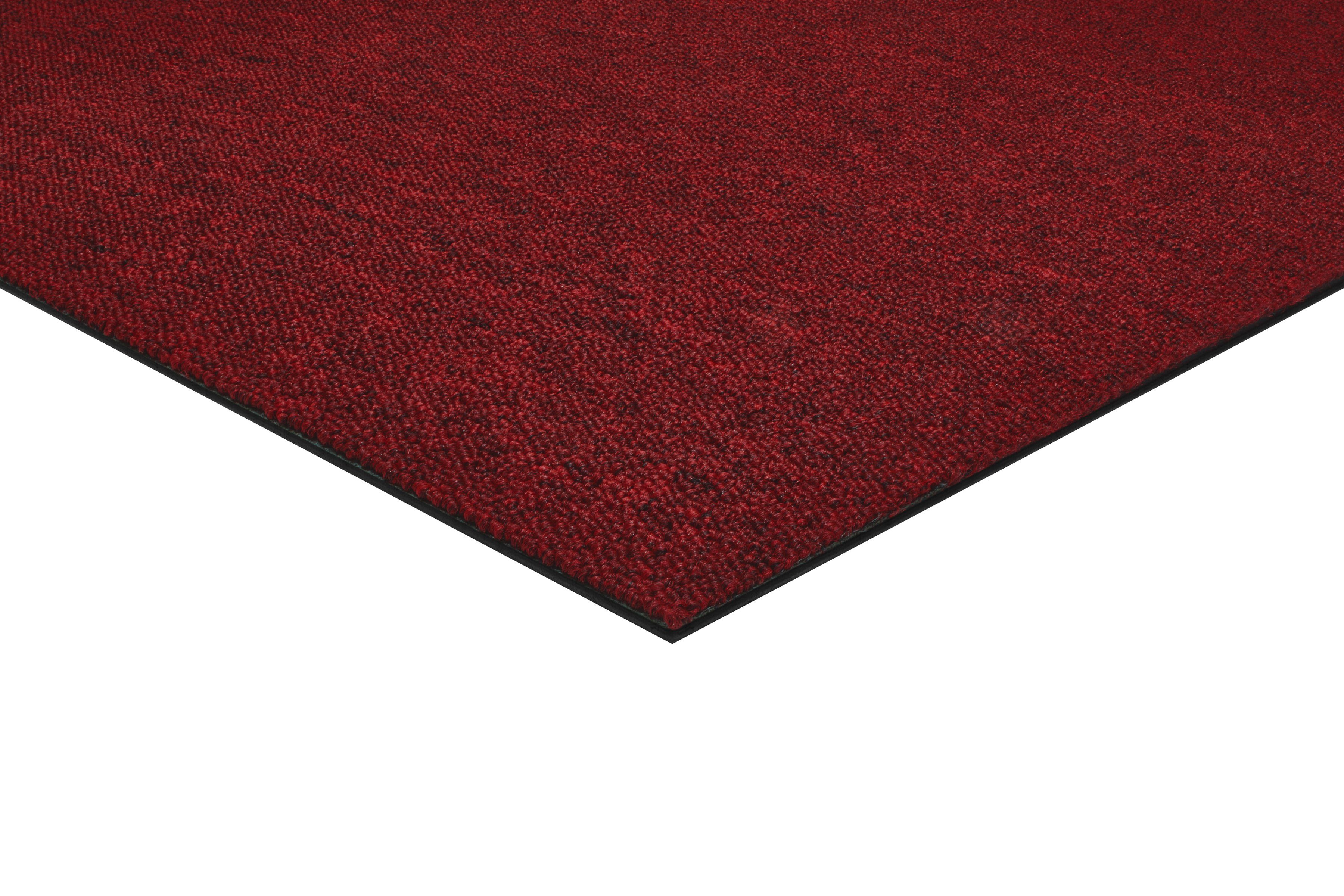 Teppichfliese Jersey, my home, quadratisch, Höhe: 3 mm, selbstliegend, 1m² oder 5m², 50 x 50cm, Fliese, Wohnzimmer
