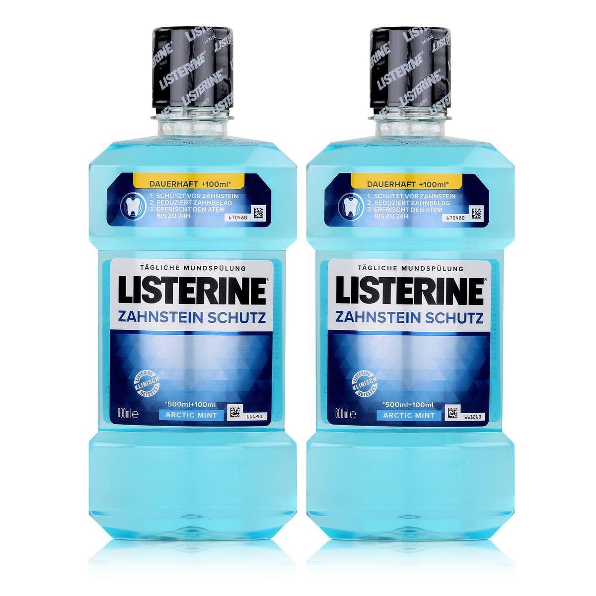 Listerine Mundspülung, Listerine Zahnsteinschutz 600ml - Hemmt die Neubildung von Zahnstein