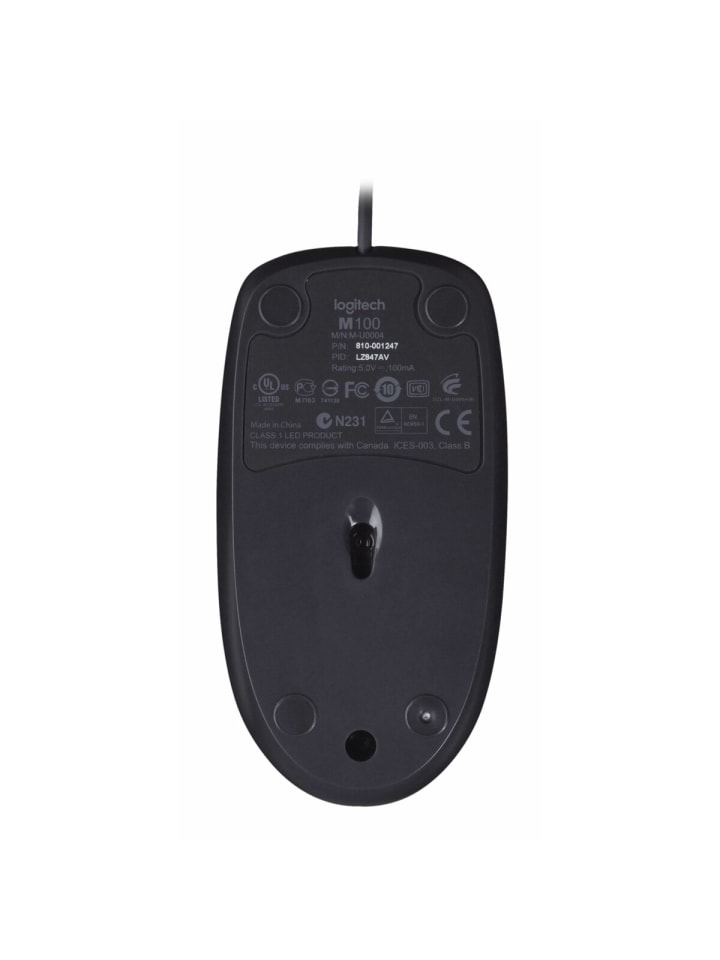 Logitech Logitech kabeglgebundene Maus M100 - Plug und Play USB-Maus in Schwarz günstig kaufen onesize