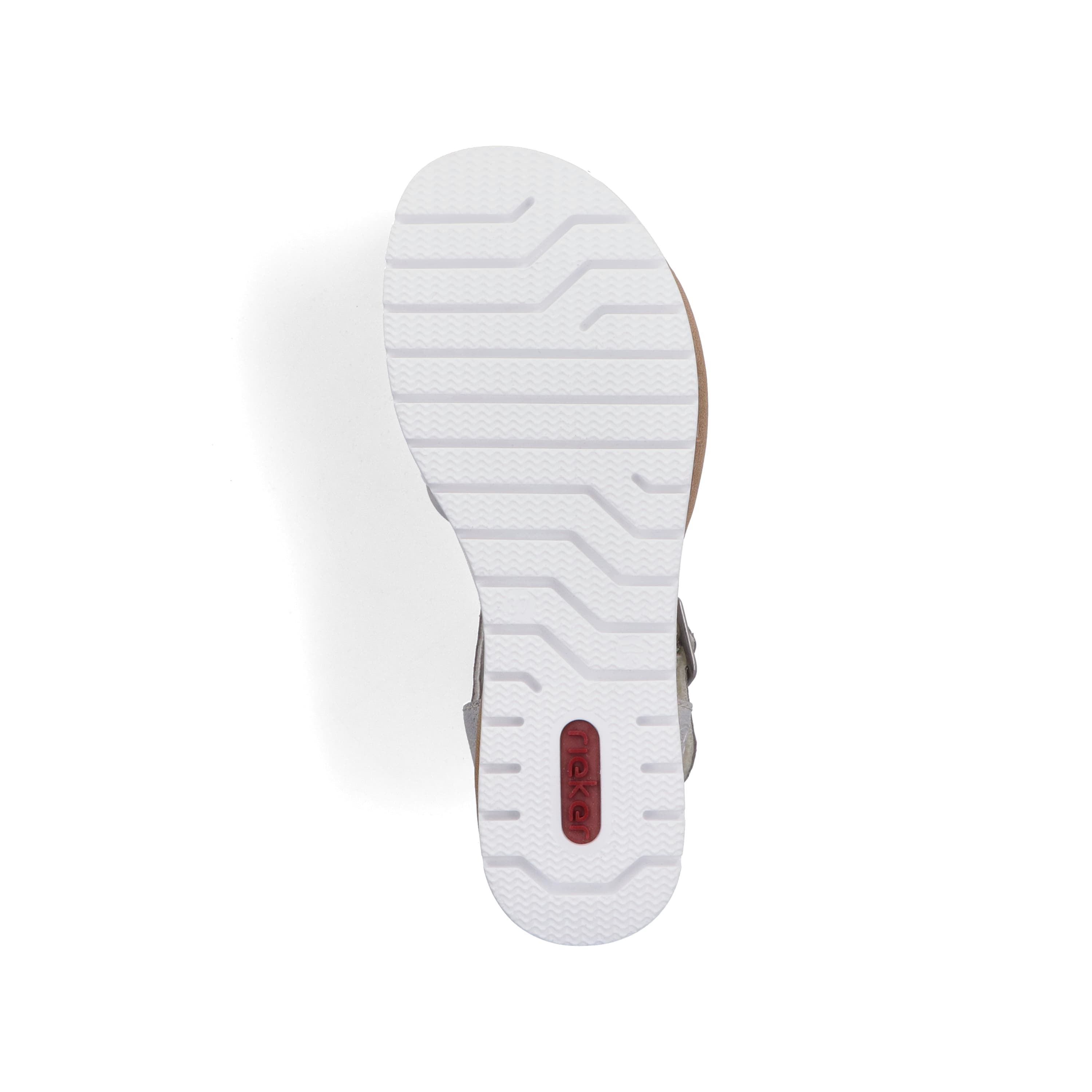 Rieker Damen Keilsandaletten silber-platin-metallic